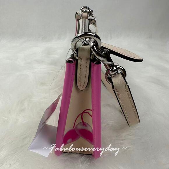 Coach Turned Pretty™ Small Wavy Shoulder Bag In Coachtopia Leather Cherry Print - Picture 12 of 12